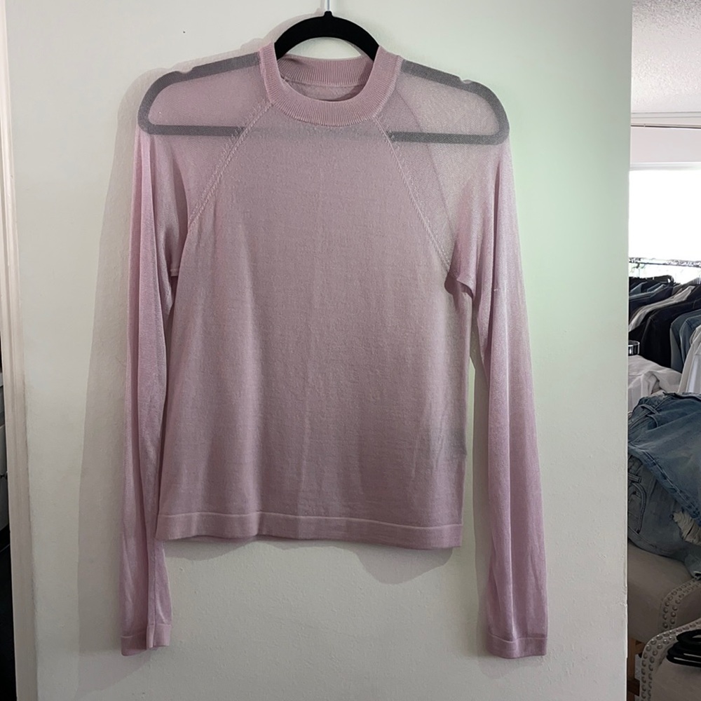 RtA long sleeve pink/lavender crew neck